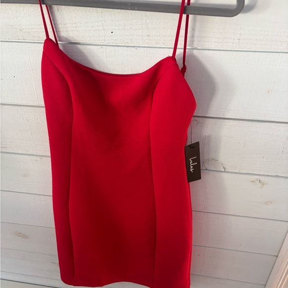 Lulus NWT Red Spaghetti Strap Dress - Picture 4 of 9
